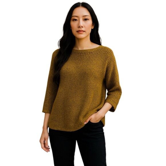 Josephine Chaus Golden Pullover Sweater S | Effortless Chic Fall Style - Picture 1 of 9